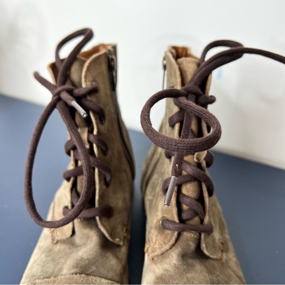 Born Women's Dunay Brown Distressed Suede High Top Lace Up Boot Size 6 Women’s - Picture 10 of 17